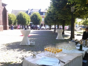 Sektempfang zur Hochzeit in Kerken Aldekerk Bild-5