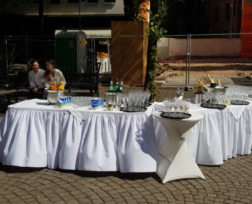 Sektempfang zu Hochzeit in Köln